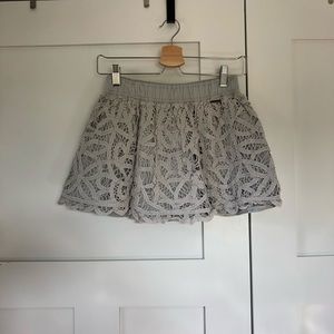 Abercrombie and Fitch Crochet Mini Skirt